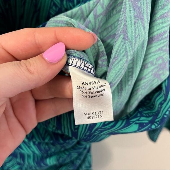 Coldwater Creek Printed Faux Wrap Dress Size 20 - Picture 9 of 11